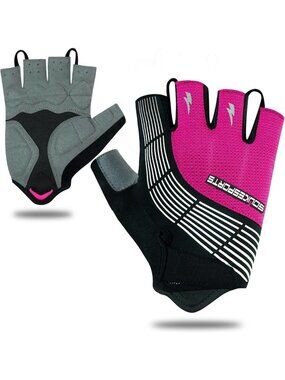 Padded Half Finger Cycling Gloves for Men & Women | Breathable Sports Bike Gear